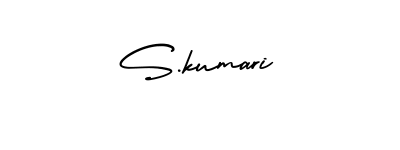 How to make S.kumari signature? AmerikaSignatureDemo-Regular is a professional autograph style. Create handwritten signature for S.kumari name. S.kumari signature style 3 images and pictures png