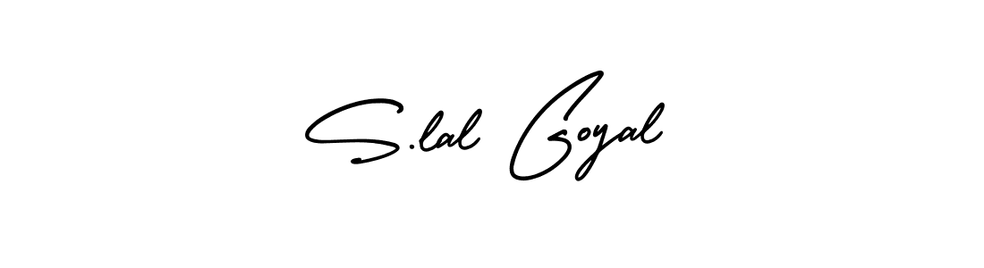 Use a signature maker to create a handwritten signature online. With this signature software, you can design (AmerikaSignatureDemo-Regular) your own signature for name S.lal Goyal. S.lal Goyal signature style 3 images and pictures png