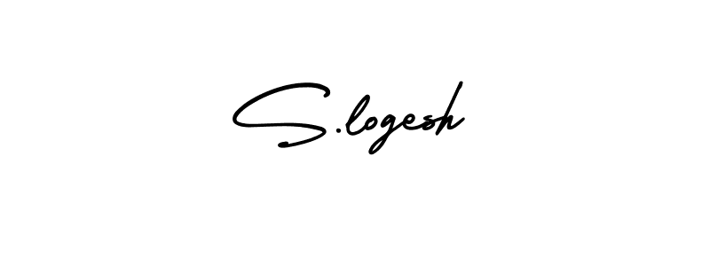 How to Draw S.logesh signature style? AmerikaSignatureDemo-Regular is a latest design signature styles for name S.logesh. S.logesh signature style 3 images and pictures png