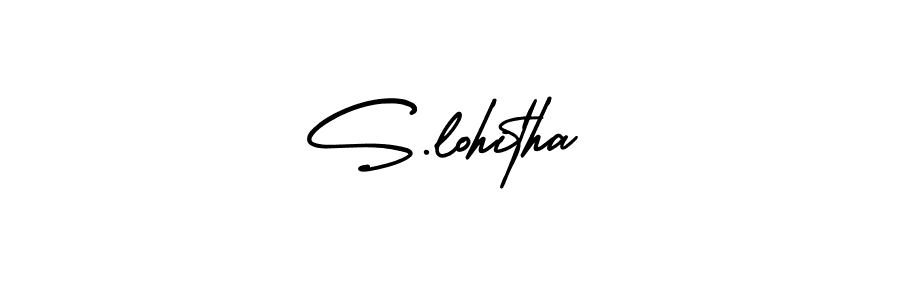 Create a beautiful signature design for name S.lohitha. With this signature (AmerikaSignatureDemo-Regular) fonts, you can make a handwritten signature for free. S.lohitha signature style 3 images and pictures png