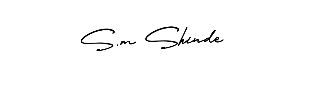 Also we have S.m Shinde name is the best signature style. Create professional handwritten signature collection using AmerikaSignatureDemo-Regular autograph style. S.m Shinde signature style 3 images and pictures png
