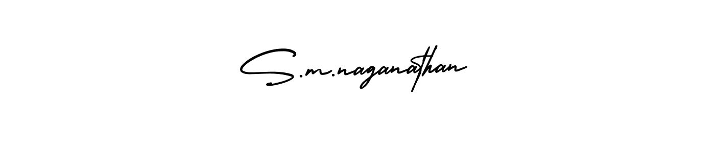It looks lik you need a new signature style for name S.m.naganathan. Design unique handwritten (AmerikaSignatureDemo-Regular) signature with our free signature maker in just a few clicks. S.m.naganathan signature style 3 images and pictures png