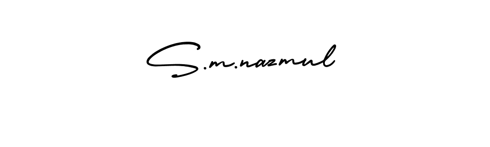 AmerikaSignatureDemo-Regular is a professional signature style that is perfect for those who want to add a touch of class to their signature. It is also a great choice for those who want to make their signature more unique. Get S.m.nazmul name to fancy signature for free. S.m.nazmul signature style 3 images and pictures png