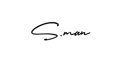 Also we have S.man name is the best signature style. Create professional handwritten signature collection using AmerikaSignatureDemo-Regular autograph style. S.man signature style 3 images and pictures png