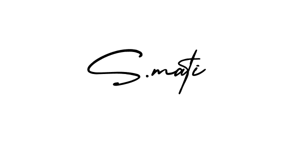 Similarly AmerikaSignatureDemo-Regular is the best handwritten signature design. Signature creator online .You can use it as an online autograph creator for name S.mati. S.mati signature style 3 images and pictures png