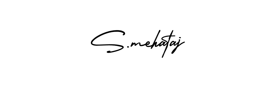 if you are searching for the best signature style for your name S.mehataj. so please give up your signature search. here we have designed multiple signature styles  using AmerikaSignatureDemo-Regular. S.mehataj signature style 3 images and pictures png