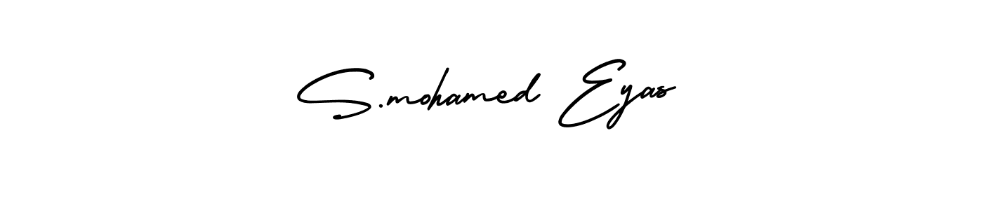 How to make S.mohamed Eyas name signature. Use AmerikaSignatureDemo-Regular style for creating short signs online. This is the latest handwritten sign. S.mohamed Eyas signature style 3 images and pictures png