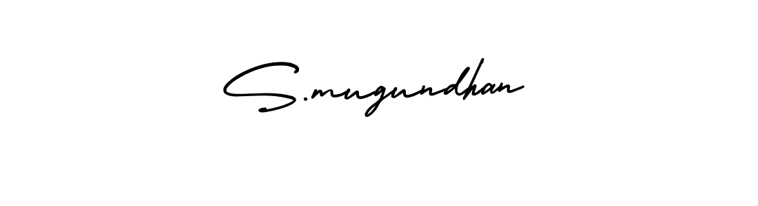 How to make S.mugundhan signature? AmerikaSignatureDemo-Regular is a professional autograph style. Create handwritten signature for S.mugundhan name. S.mugundhan signature style 3 images and pictures png