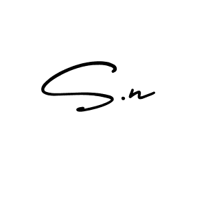 How to make S.n signature? AmerikaSignatureDemo-Regular is a professional autograph style. Create handwritten signature for S.n name. S.n signature style 3 images and pictures png