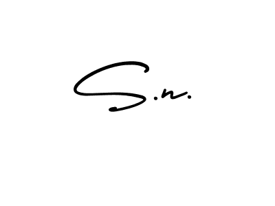 Check out images of Autograph of S.n. name. Actor S.n. Signature Style. AmerikaSignatureDemo-Regular is a professional sign style online. S.n. signature style 3 images and pictures png