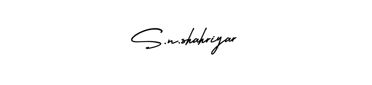 It looks lik you need a new signature style for name S.n.shahriyar. Design unique handwritten (AmerikaSignatureDemo-Regular) signature with our free signature maker in just a few clicks. S.n.shahriyar signature style 3 images and pictures png