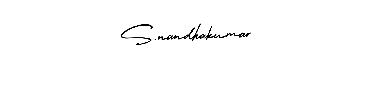 Also You can easily find your signature by using the search form. We will create S.nandhakumar name handwritten signature images for you free of cost using AmerikaSignatureDemo-Regular sign style. S.nandhakumar signature style 3 images and pictures png