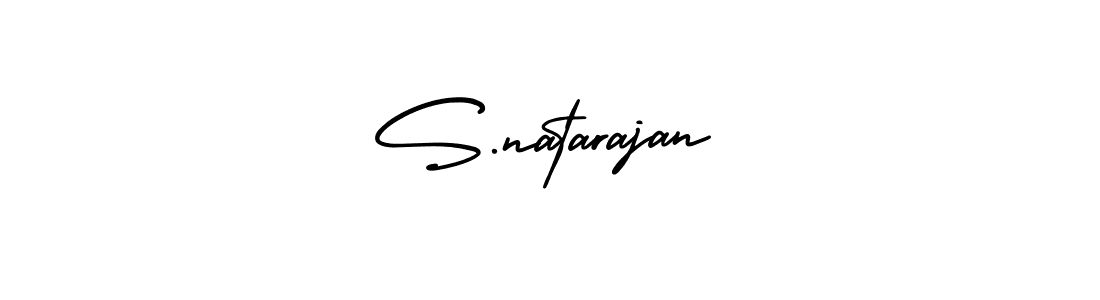 Use a signature maker to create a handwritten signature online. With this signature software, you can design (AmerikaSignatureDemo-Regular) your own signature for name S.natarajan. S.natarajan signature style 3 images and pictures png