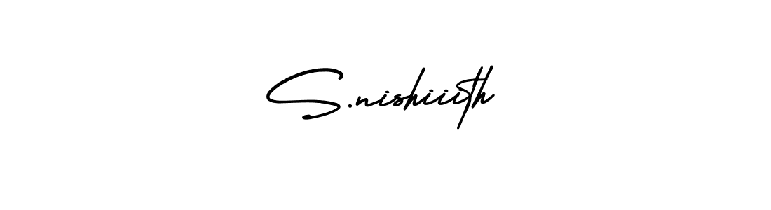 Also You can easily find your signature by using the search form. We will create S.nishiiith name handwritten signature images for you free of cost using AmerikaSignatureDemo-Regular sign style. S.nishiiith signature style 3 images and pictures png
