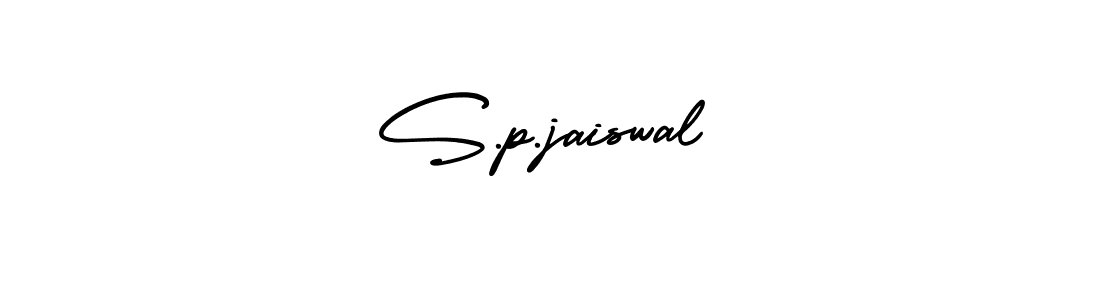 Make a beautiful signature design for name S.p.jaiswal. With this signature (AmerikaSignatureDemo-Regular) style, you can create a handwritten signature for free. S.p.jaiswal signature style 3 images and pictures png