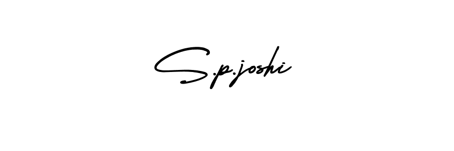 Design your own signature with our free online signature maker. With this signature software, you can create a handwritten (AmerikaSignatureDemo-Regular) signature for name S.p.joshi. S.p.joshi signature style 3 images and pictures png