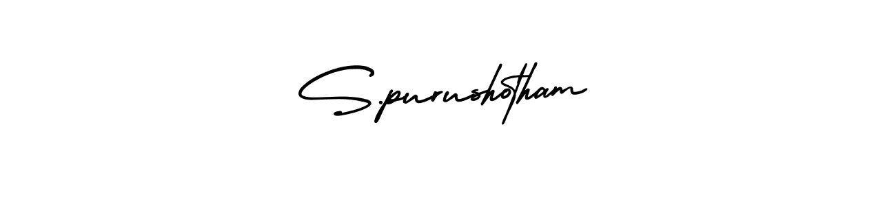 Also You can easily find your signature by using the search form. We will create S.purushotham name handwritten signature images for you free of cost using AmerikaSignatureDemo-Regular sign style. S.purushotham signature style 3 images and pictures png