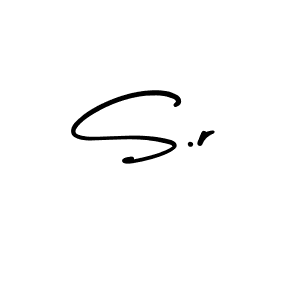How to make S.r signature? AmerikaSignatureDemo-Regular is a professional autograph style. Create handwritten signature for S.r name. S.r signature style 3 images and pictures png