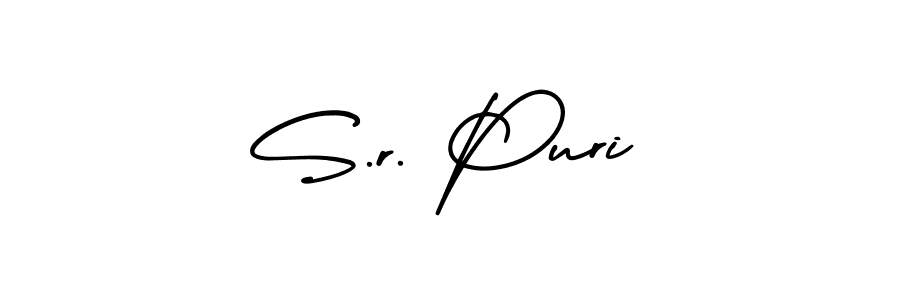 It looks lik you need a new signature style for name S.r. Puri. Design unique handwritten (AmerikaSignatureDemo-Regular) signature with our free signature maker in just a few clicks. S.r. Puri signature style 3 images and pictures png