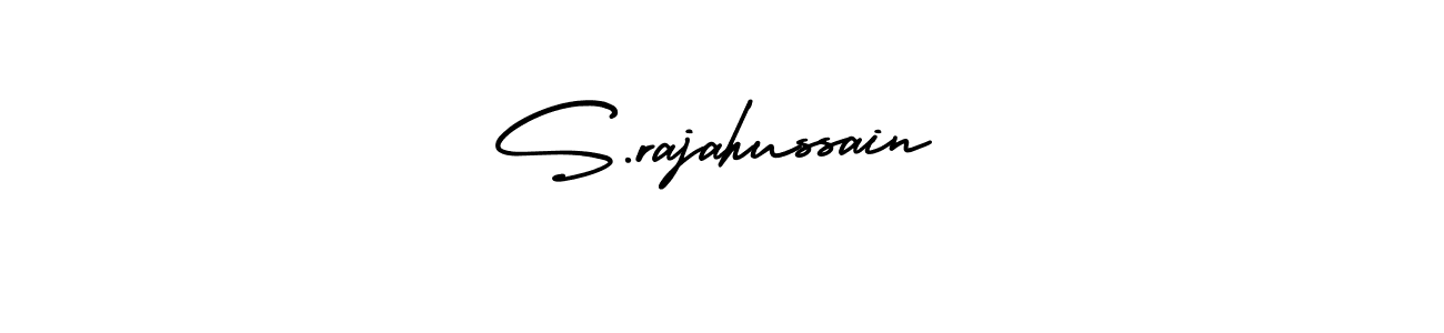if you are searching for the best signature style for your name S.rajahussain. so please give up your signature search. here we have designed multiple signature styles  using AmerikaSignatureDemo-Regular. S.rajahussain signature style 3 images and pictures png
