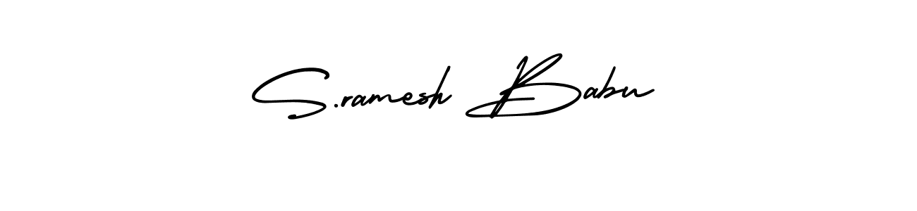 AmerikaSignatureDemo-Regular is a professional signature style that is perfect for those who want to add a touch of class to their signature. It is also a great choice for those who want to make their signature more unique. Get S.ramesh Babu name to fancy signature for free. S.ramesh Babu signature style 3 images and pictures png