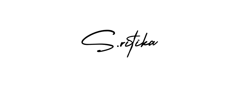 How to make S.ritika signature? AmerikaSignatureDemo-Regular is a professional autograph style. Create handwritten signature for S.ritika name. S.ritika signature style 3 images and pictures png