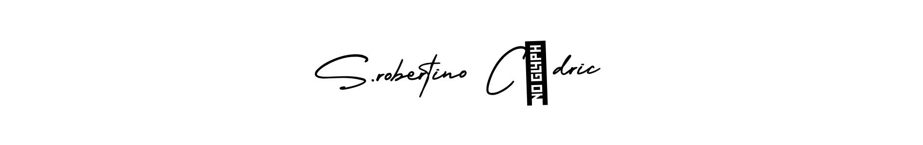 Design your own signature with our free online signature maker. With this signature software, you can create a handwritten (AmerikaSignatureDemo-Regular) signature for name S.robertino Cédric. S.robertino Cédric signature style 3 images and pictures png