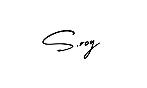 You should practise on your own different ways (AmerikaSignatureDemo-Regular) to write your name (S.roy) in signature. don't let someone else do it for you. S.roy signature style 3 images and pictures png