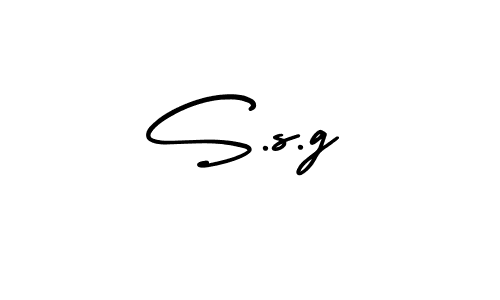 Design your own signature with our free online signature maker. With this signature software, you can create a handwritten (AmerikaSignatureDemo-Regular) signature for name S.s.g. S.s.g signature style 3 images and pictures png