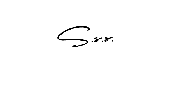 How to make S.s.s. name signature. Use AmerikaSignatureDemo-Regular style for creating short signs online. This is the latest handwritten sign. S.s.s. signature style 3 images and pictures png