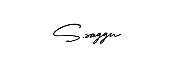 Create a beautiful signature design for name S.saggu. With this signature (AmerikaSignatureDemo-Regular) fonts, you can make a handwritten signature for free. S.saggu signature style 3 images and pictures png