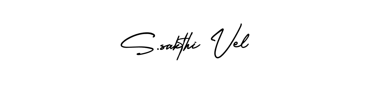 How to make S.sakthi Vel signature? AmerikaSignatureDemo-Regular is a professional autograph style. Create handwritten signature for S.sakthi Vel name. S.sakthi Vel signature style 3 images and pictures png