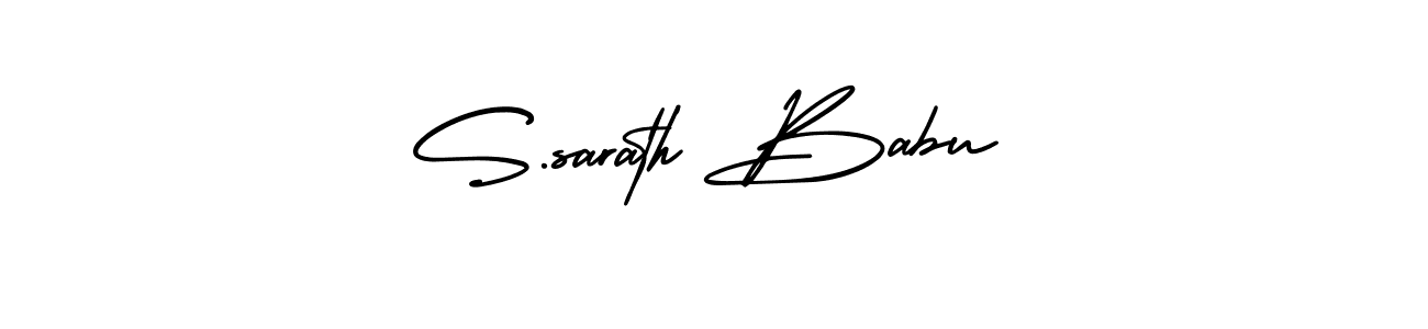 How to make S.sarath Babu name signature. Use AmerikaSignatureDemo-Regular style for creating short signs online. This is the latest handwritten sign. S.sarath Babu signature style 3 images and pictures png