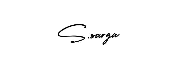 Make a beautiful signature design for name S.sarga. Use this online signature maker to create a handwritten signature for free. S.sarga signature style 3 images and pictures png