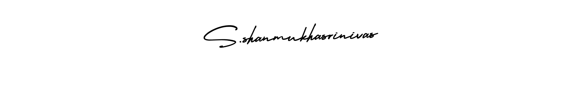 Make a beautiful signature design for name S.shanmukhasrinivas. With this signature (AmerikaSignatureDemo-Regular) style, you can create a handwritten signature for free. S.shanmukhasrinivas signature style 3 images and pictures png