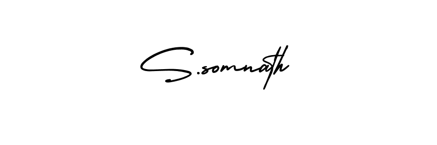 How to Draw S.somnath signature style? AmerikaSignatureDemo-Regular is a latest design signature styles for name S.somnath. S.somnath signature style 3 images and pictures png