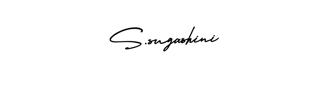 S.sugashini stylish signature style. Best Handwritten Sign (AmerikaSignatureDemo-Regular) for my name. Handwritten Signature Collection Ideas for my name S.sugashini. S.sugashini signature style 3 images and pictures png