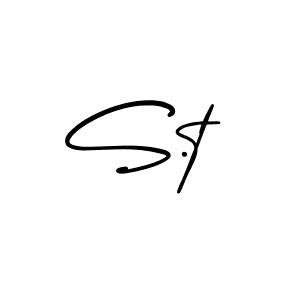 Use a signature maker to create a handwritten signature online. With this signature software, you can design (AmerikaSignatureDemo-Regular) your own signature for name S.t. S.t signature style 3 images and pictures png