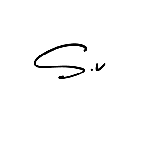 Check out images of Autograph of S.v name. Actor S.v Signature Style. AmerikaSignatureDemo-Regular is a professional sign style online. S.v signature style 3 images and pictures png