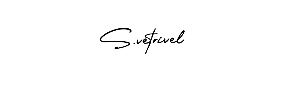 How to make S.vetrivel signature? AmerikaSignatureDemo-Regular is a professional autograph style. Create handwritten signature for S.vetrivel name. S.vetrivel signature style 3 images and pictures png