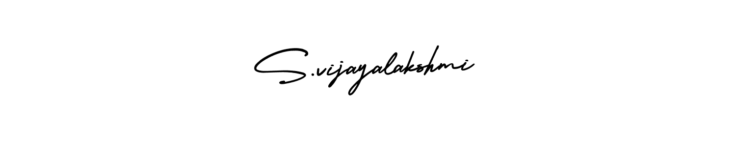 Create a beautiful signature design for name S.vijayalakshmi. With this signature (AmerikaSignatureDemo-Regular) fonts, you can make a handwritten signature for free. S.vijayalakshmi signature style 3 images and pictures png