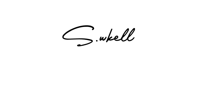 It looks lik you need a new signature style for name S.wkell. Design unique handwritten (AmerikaSignatureDemo-Regular) signature with our free signature maker in just a few clicks. S.wkell signature style 3 images and pictures png