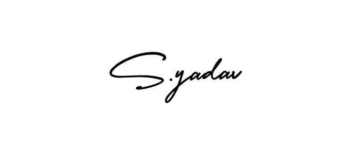 How to make S.yadav signature? AmerikaSignatureDemo-Regular is a professional autograph style. Create handwritten signature for S.yadav name. S.yadav signature style 3 images and pictures png