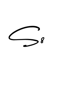 Best and Professional Signature Style for S8. AmerikaSignatureDemo-Regular Best Signature Style Collection. S8 signature style 3 images and pictures png