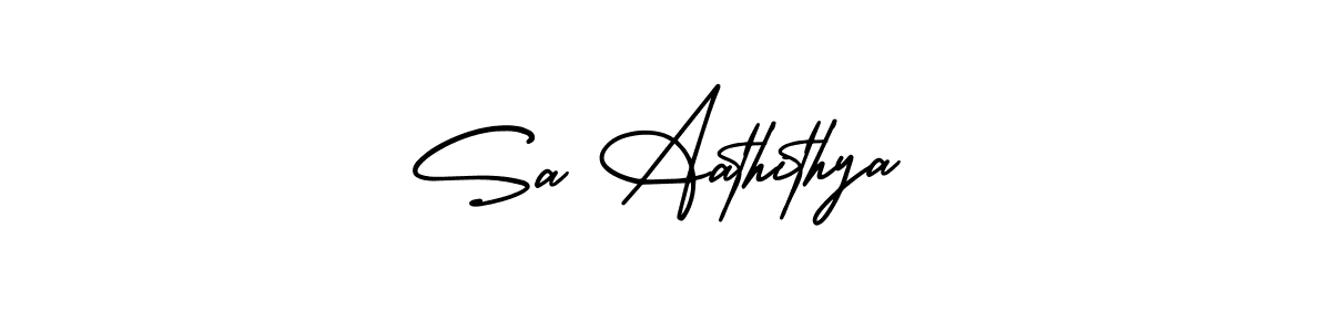 How to make Sa Aathithya signature? AmerikaSignatureDemo-Regular is a professional autograph style. Create handwritten signature for Sa Aathithya name. Sa Aathithya signature style 3 images and pictures png