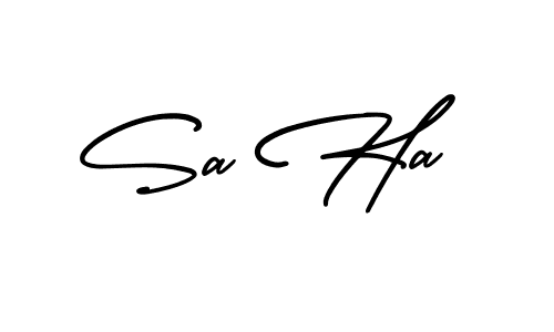 Also You can easily find your signature by using the search form. We will create Sa Ha name handwritten signature images for you free of cost using AmerikaSignatureDemo-Regular sign style. Sa Ha signature style 3 images and pictures png