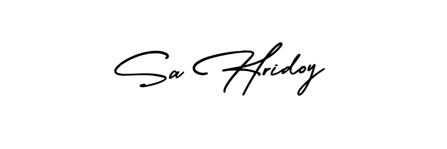 How to Draw Sa Hridoy signature style? AmerikaSignatureDemo-Regular is a latest design signature styles for name Sa Hridoy. Sa Hridoy signature style 3 images and pictures png