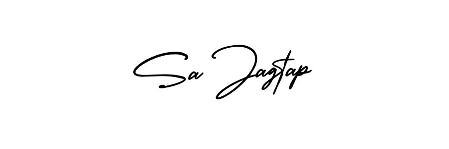 Use a signature maker to create a handwritten signature online. With this signature software, you can design (AmerikaSignatureDemo-Regular) your own signature for name Sa Jagtap. Sa Jagtap signature style 3 images and pictures png