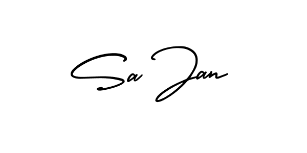 Make a beautiful signature design for name Sa Jan. With this signature (AmerikaSignatureDemo-Regular) style, you can create a handwritten signature for free. Sa Jan signature style 3 images and pictures png