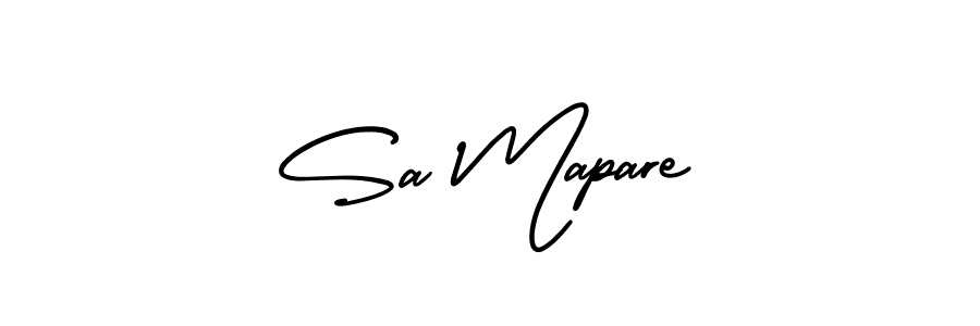 Design your own signature with our free online signature maker. With this signature software, you can create a handwritten (AmerikaSignatureDemo-Regular) signature for name Sa Mapare. Sa Mapare signature style 3 images and pictures png